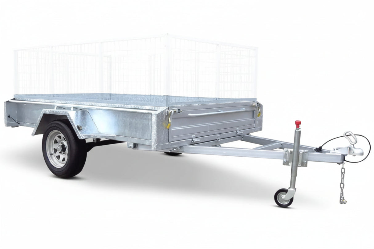 Safari 8x5 Single Axle Box Trailer Optional Cage