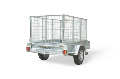 Safari 7x4 Single Axle Box Trailer Incl 900mm Cage