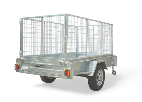 Safari 8x4 Single Axle Box Trailer Incl 900mm Cage