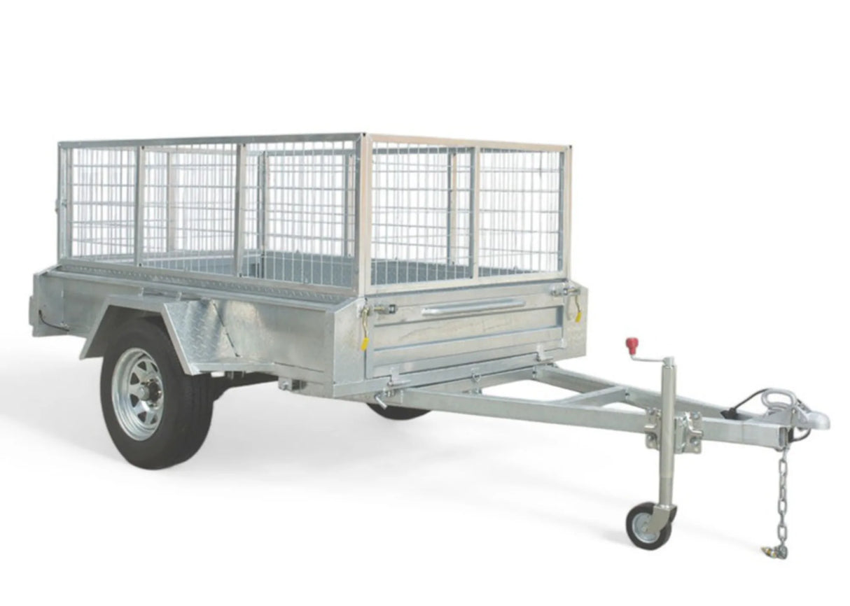 Safari 8x4 Single Axle Box Trailer Incl 600mm Cage