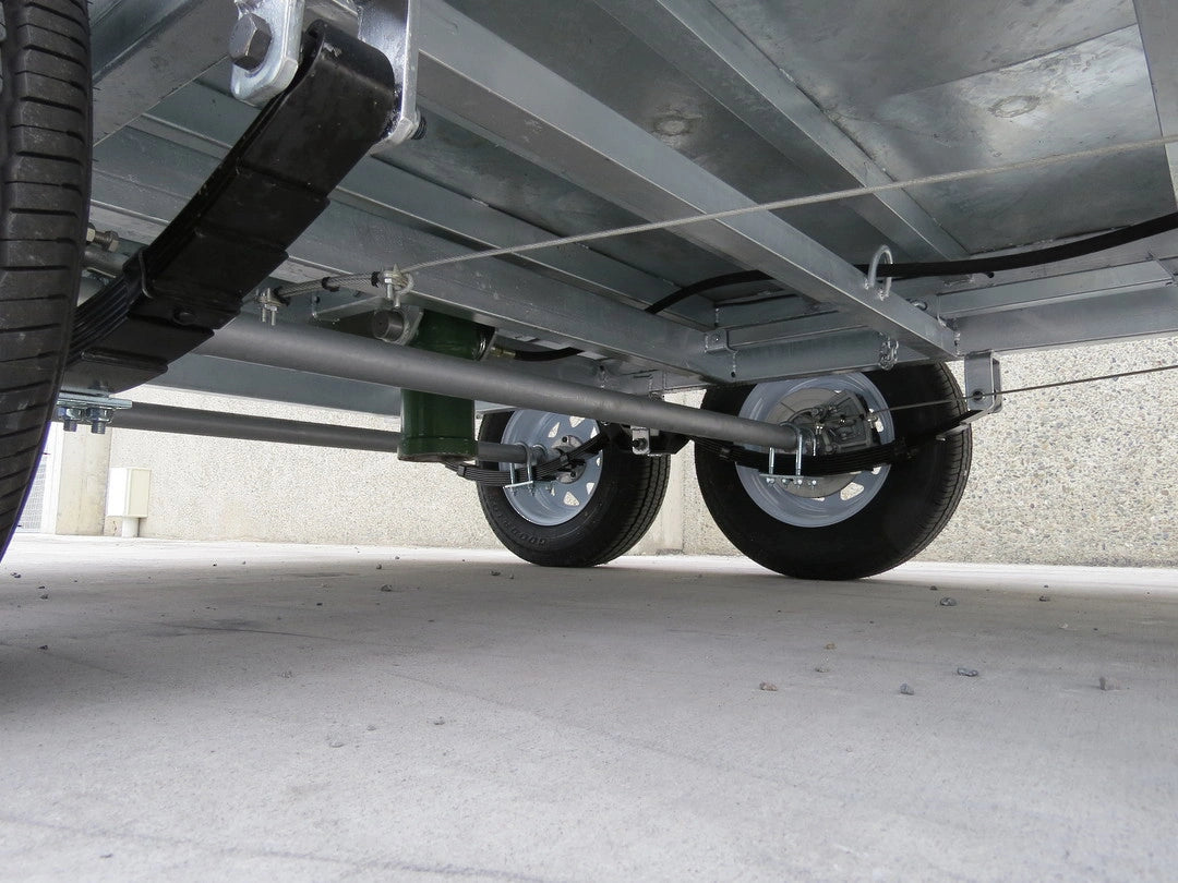 Safari Hydraulic Tipping 8x5 Tandem Axle Box Trailer - Wheel