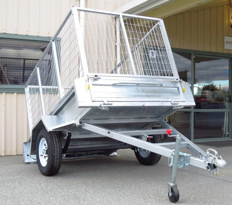 Safari 7x4 Single Axle Box Trailer Incl 900mm Cage