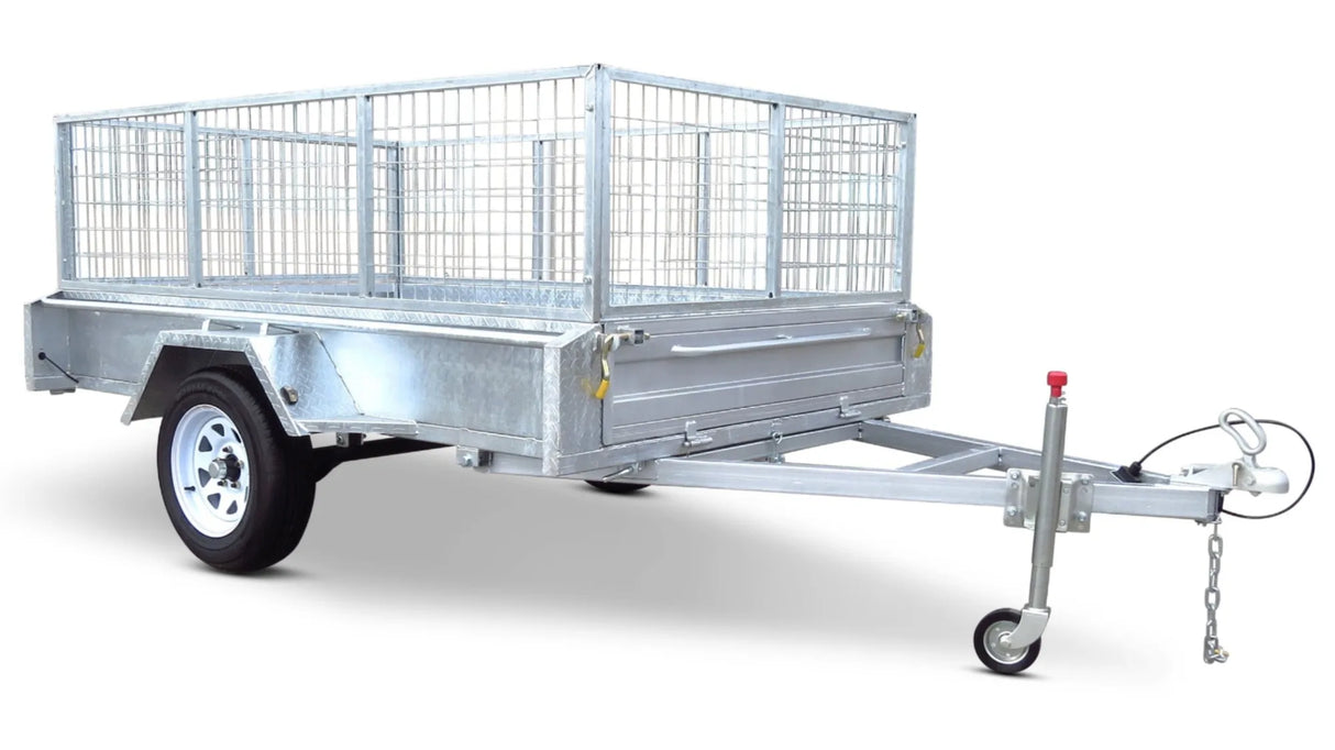 Safari 8x5 Single Axle Box Trailer Incl 600mm Cage