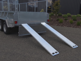 2400mm ramp set for Safari hydraulic tipping trailers heavy duty steel loading ramps