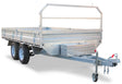 Safari 12x7 Tandem Axle Flatdeck Trailer with Optional 1200mm Cage