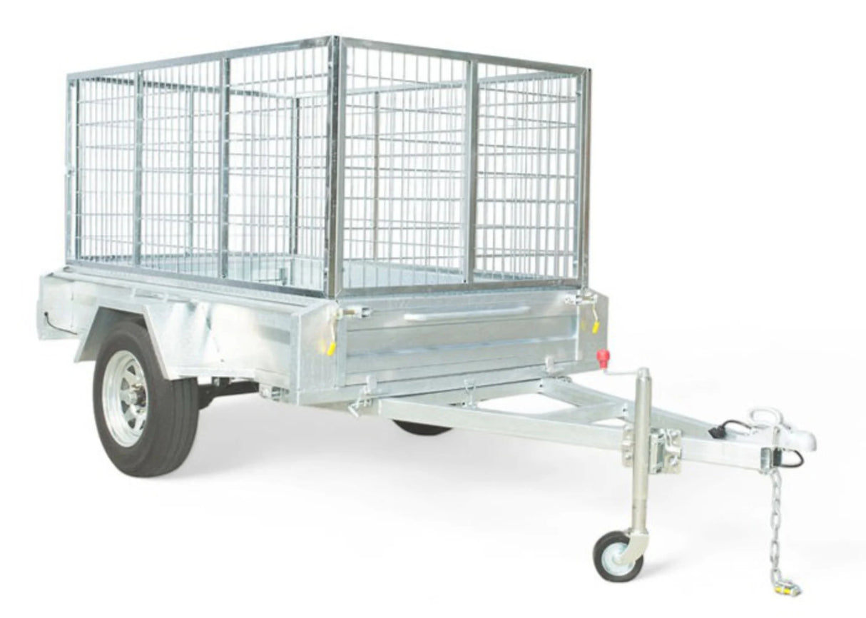 Safari 7x4 Single Axle Box Trailer Incl 900mm Cage
