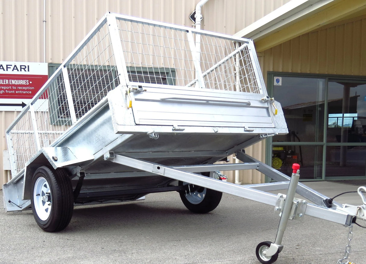 Safari 8x5 Single Axle Box Trailer Incl 900mm Cage