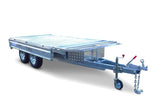 Safari Flatdeck Hydraulic Tipping 12x7 Tandem Axle Trailer 3500kg GVM Optional 1200mm Cage