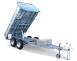 Safari Flatdeck Hydraulic Tipping 12x7 Tandem Axle Trailer 3500kg GVM Optional 1200mm Cage