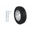 Galvanised Spare Wheel with bolts, washers and nuts | Safari Trailer NZ