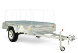 Safari 7x4 Single Axle Box Trailer Optional Cage