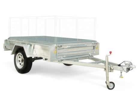 Safari 7x4 Single Axle Box Trailer Optional Cage