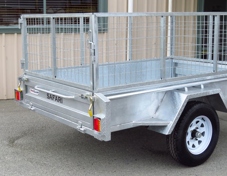 Safari 8x5 Single Axle Box Trailer Incl 600mm Cage